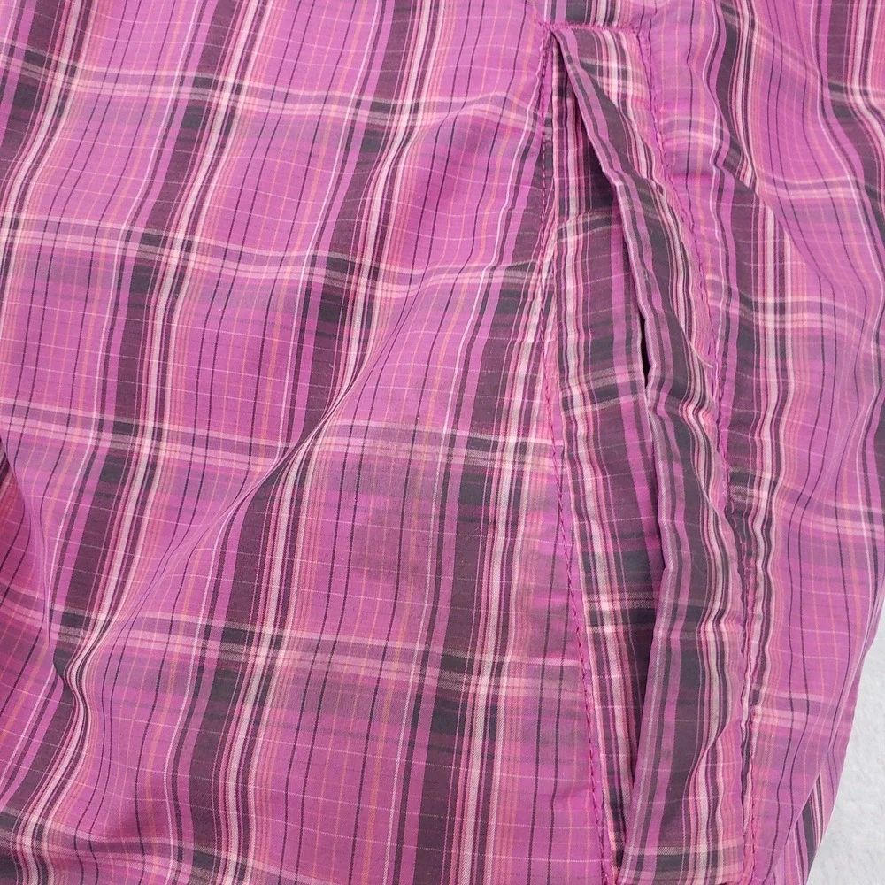 The North Face 550 Reversible Down Puffer Winter Jacket Coat Girls XL Pink Plaid